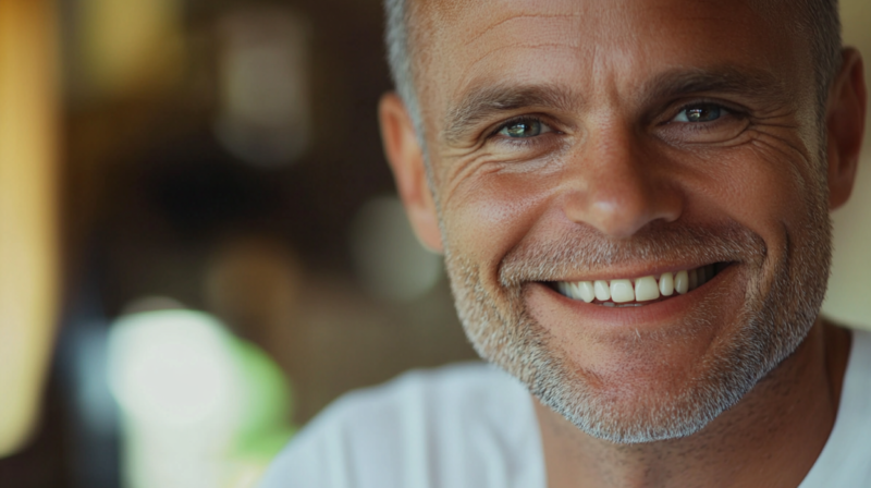 A Man with A Warm Smile and Full Set of Teeth